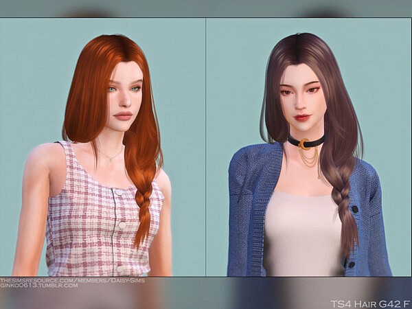 Hair G42 by DaisySims from TSR • Sims 4 Downloads
