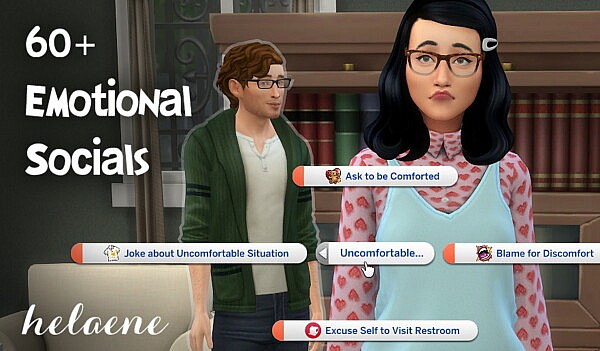 Emotional Socials by helaene from Mod The Sims
