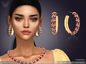 Helena Hoop Earrings sims 4 cc