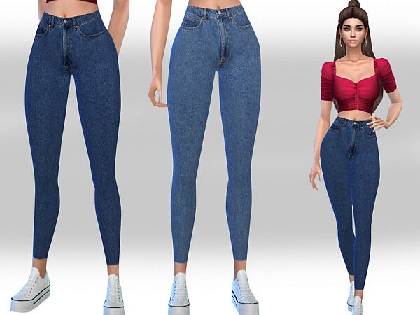 High Waist Casual Jeans by Saliwa from TSR