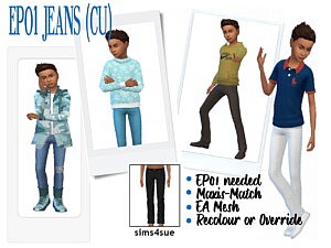 Jeans CU sims 4 cc