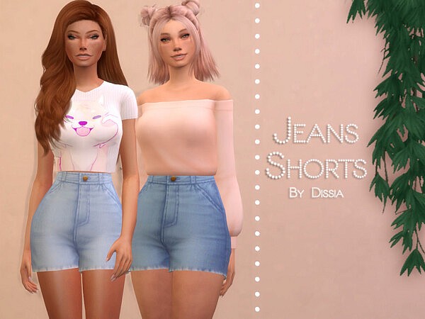 Jeans Shorts by Dissia from TSR