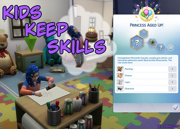 Kids Keep Skills by PBHiccup from Mod The Sims