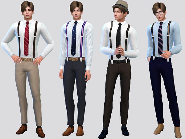 Leone Suspender Shirt by McLayneSims from TSR
