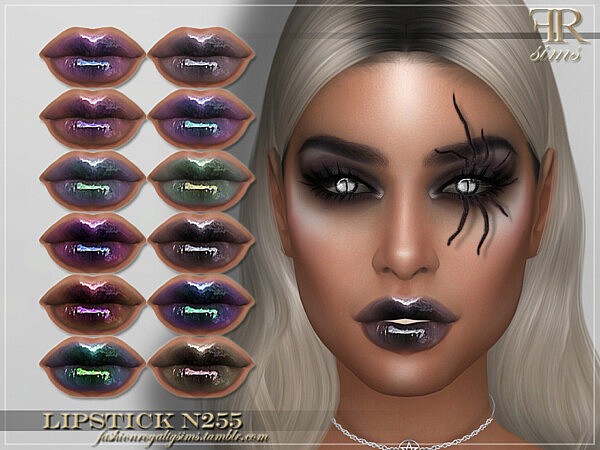 Lipstick N255 by FashionRoyaltySims from TSR