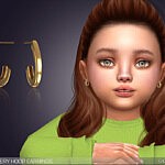 Little Emery Hoop Earrings For Toddlers sims 4 cc