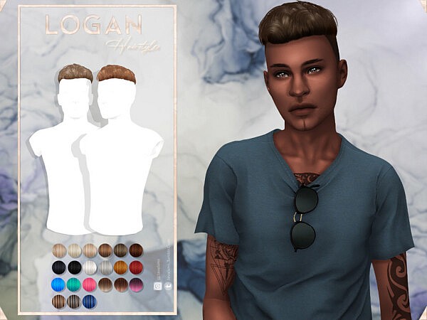 Logan Hair by JavaSims from TSR