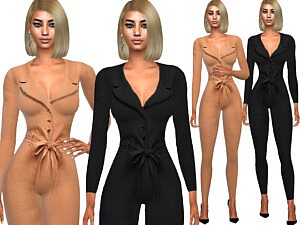 Long Sleeve Jumpsuits sims 4 cc
