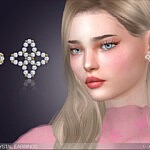 Lotta Crystal Earrings sims 4 cc