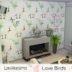 Love Birds Walls sims 4 cc