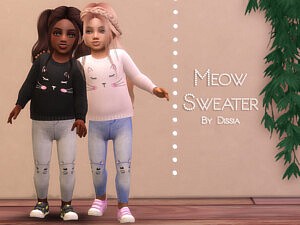 Meow Sweater Toddler sims 4 cc