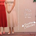 Midi Skirt Grandma Collection sims 4 cc
