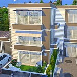 Modern 3 Flat Apartment House sims 4 cc