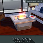 Modern Glass Fire Pit sims 4 cc