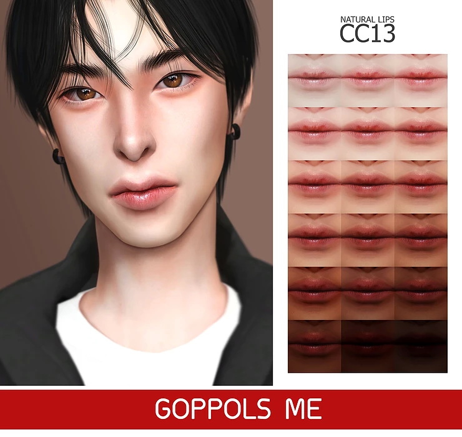 Sims 4 CC Skin Details Lips