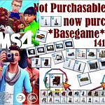 Not Purchasable objects now purchasable Basegame sims 4 cc