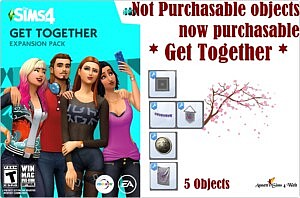 Not Purchasable objects now purchasable Get Together sims 4 cc