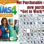 Not Purchasable objects now purchasable Get to Work sims 4 cc