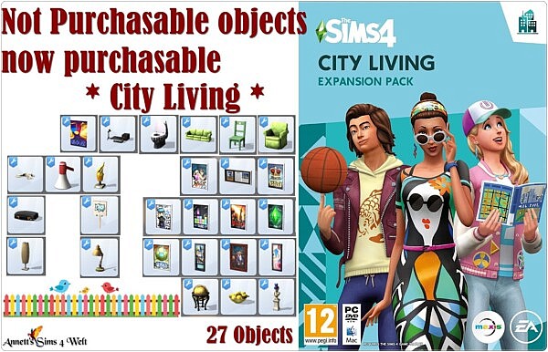 Not Purchasable objects now purchasable from Annett`s Sims 4 Welt