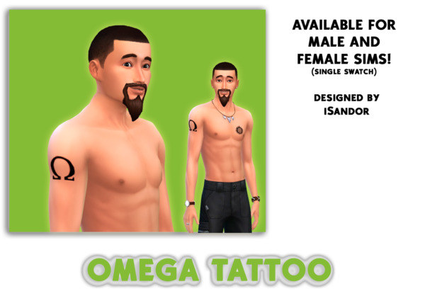 Omega tattoo sims 4 cc