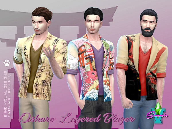 Oshare Layered Blazer by SimmieV from TSR