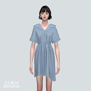 P0 Shirts Mini Dress sims 4 cc