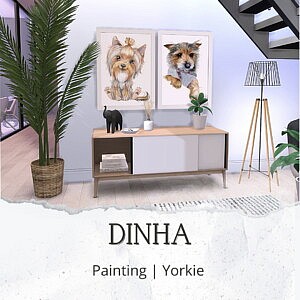 Painting yorkie sims 4 cc