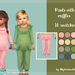 Pants with ruffles sims 4 cc