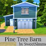 Pine Tree Barn sims 4 cc