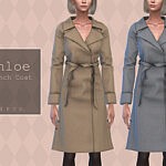 Pipco Chloe Trench Coat sims 4 cc