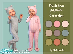 Plush bear pajamas sims 4 ccc