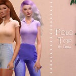 Polo Top sims 4 cc