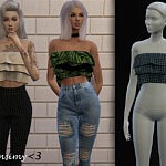 Poofy Top sims 4 cc