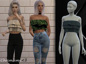 Poofy Top sims 4 cc