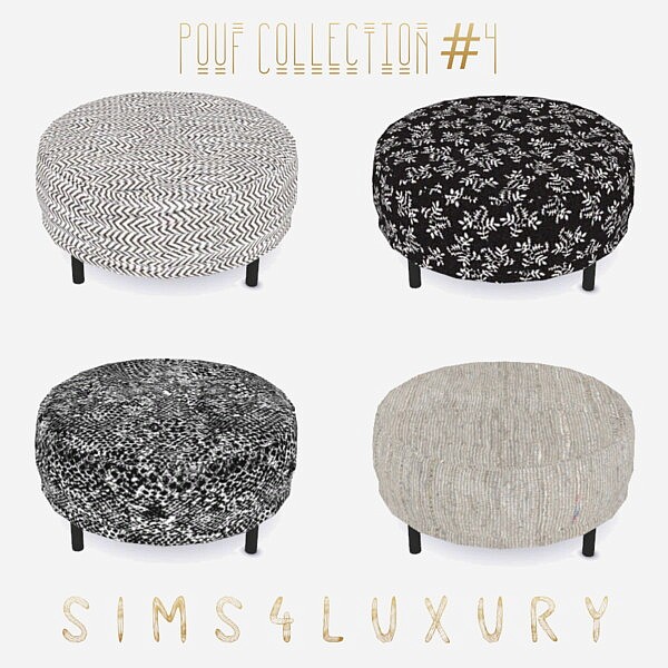 Pouf Collection sims 4 cc