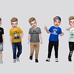 Power Statement Tee Toddler sims 4 cc