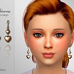 Princess Child Earrings sims 4 cc