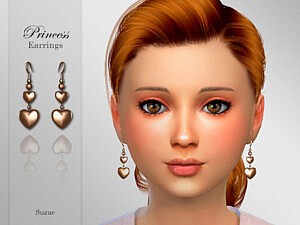 Princess Child Earrings sims 4 cc