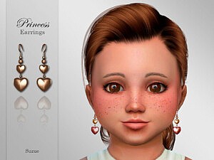 Princess Toddler Earrings sims 4 cc