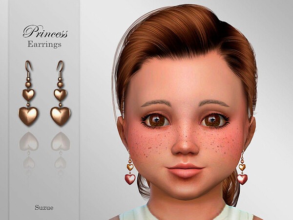 Princess Toddler Earrings by Suzue from TSR
