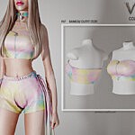 Rainbow Outfit Top sims 4 cc