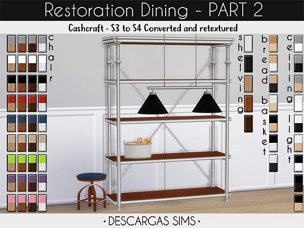 Restoration Dining Part 2 from Descargas Sims