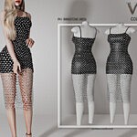 Rhinestone Dress P41 sims 4 cc