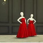 Ribbon Gown Girls sims 4 cc