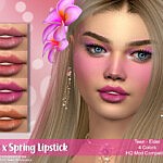 Rose x Spring Lipstick sims 4 cc