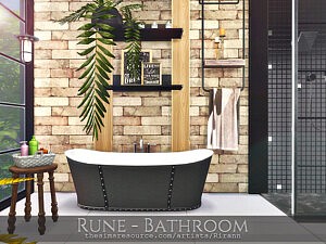 Rune Bathroom sims 4 cc