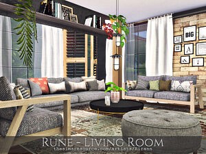Rune Living Room sims 4 cc