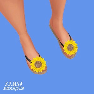 S Flower Sandals sims 4 cc