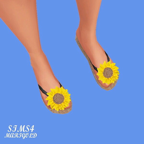S Flower Sandals from SIMS4 Marigold
