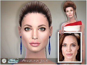 SIM Angelina Jolie sims 4 cc